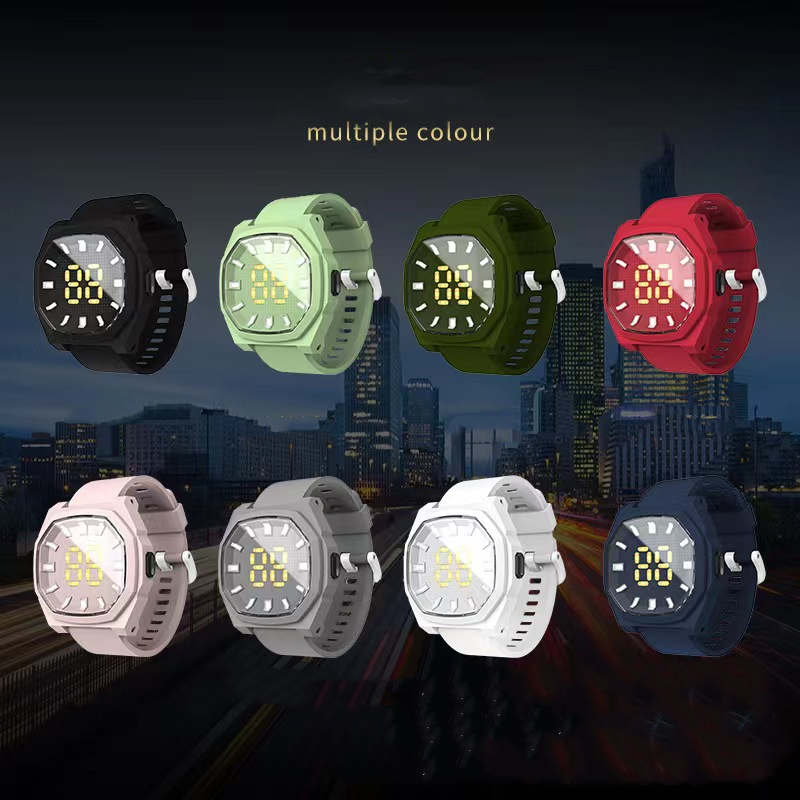 LED Electronic F1 Square 3D Digital Sports Kids Watch 1