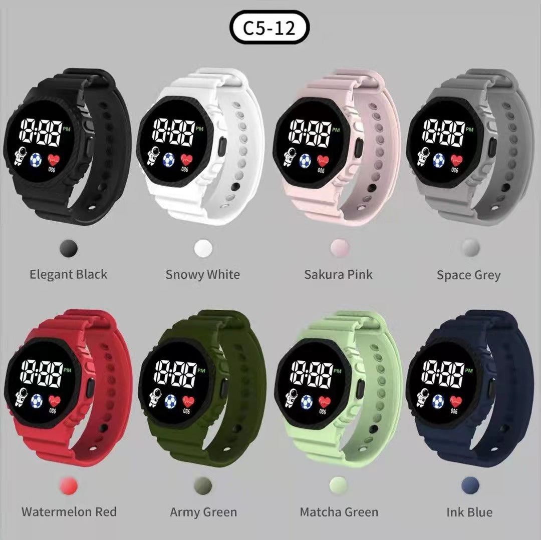 Square Electronic Watch Student Watch 1