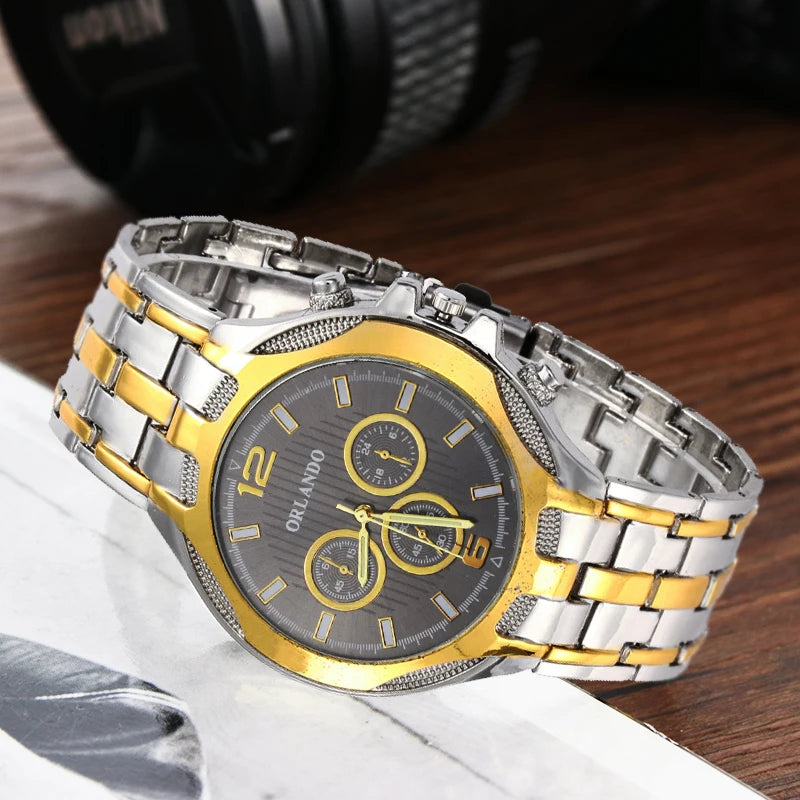 Quartz horloge stainless steel sale