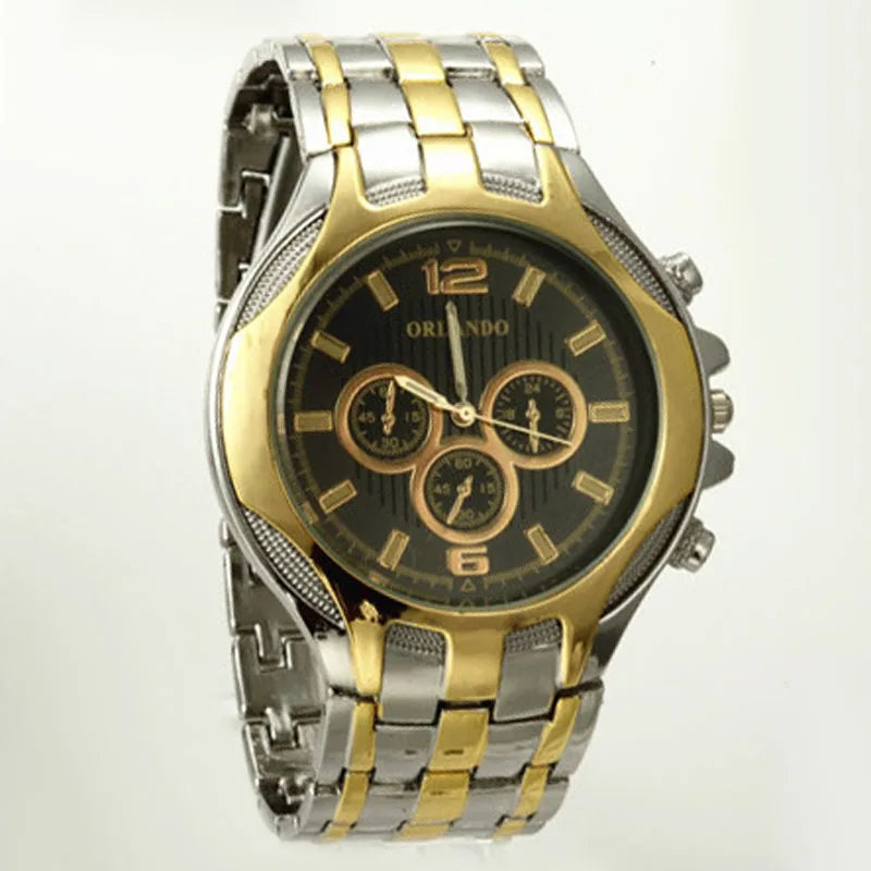Orlando Men Watches Stainless Steel Quartz Watches Mens Watches Fashio Watchess.Uk