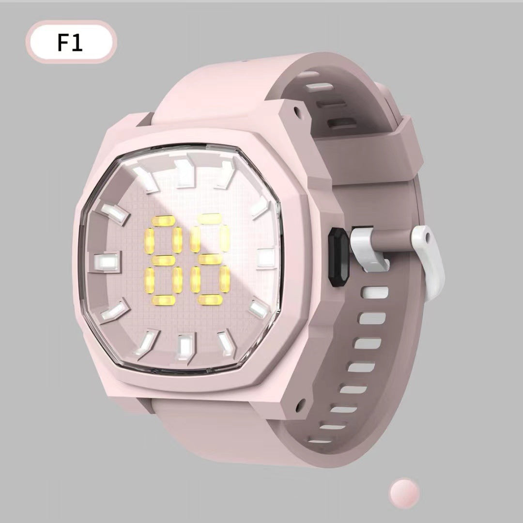LED Electronic F1 Square 3D Digital Sports Kids Watch 1
